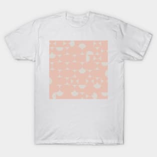 Cozy Shapes / Modern Geometry in Blush T-Shirt